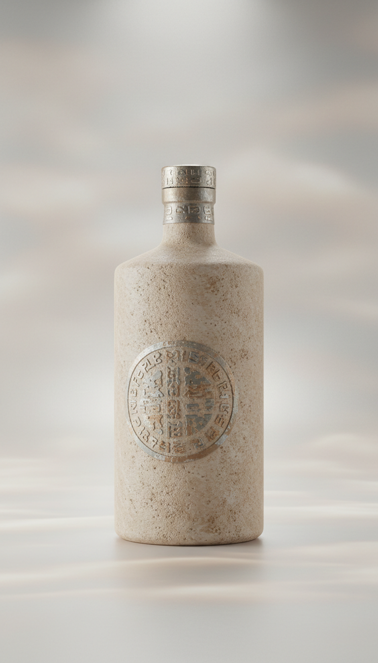 Collector’s single malt with matte sandstone